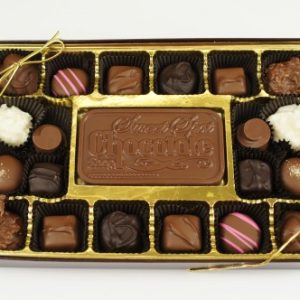 Clear Top 20 Piece Assorted Chocolates with Bar