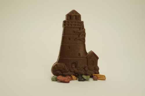 Chocolate Lighthouse with Rocks