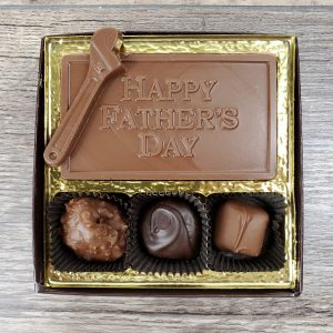 3 piece Assorted Chocolates with Happy Father's Day Bar