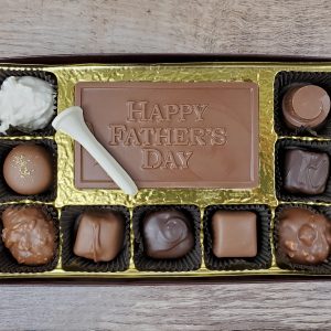 9 pc assorted Chocolates with Happy Father's Day Bar