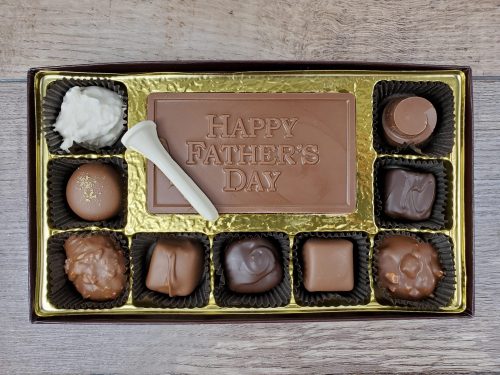 9 pc assorted Chocolates with Happy Father's Day Bar