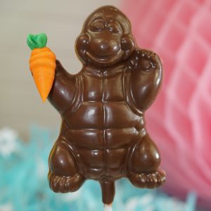 Sweet Spot Chocolate Shop Turtle on Stick with Carrot