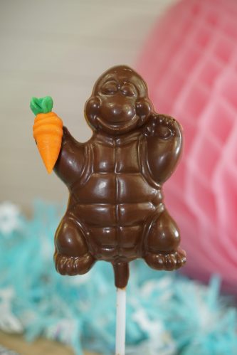 Sweet Spot Chocolate Shop Turtle on Stick with Carrot