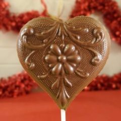 Sweet Spot Chocolate Shop Milk Chocolate Heart on Stick